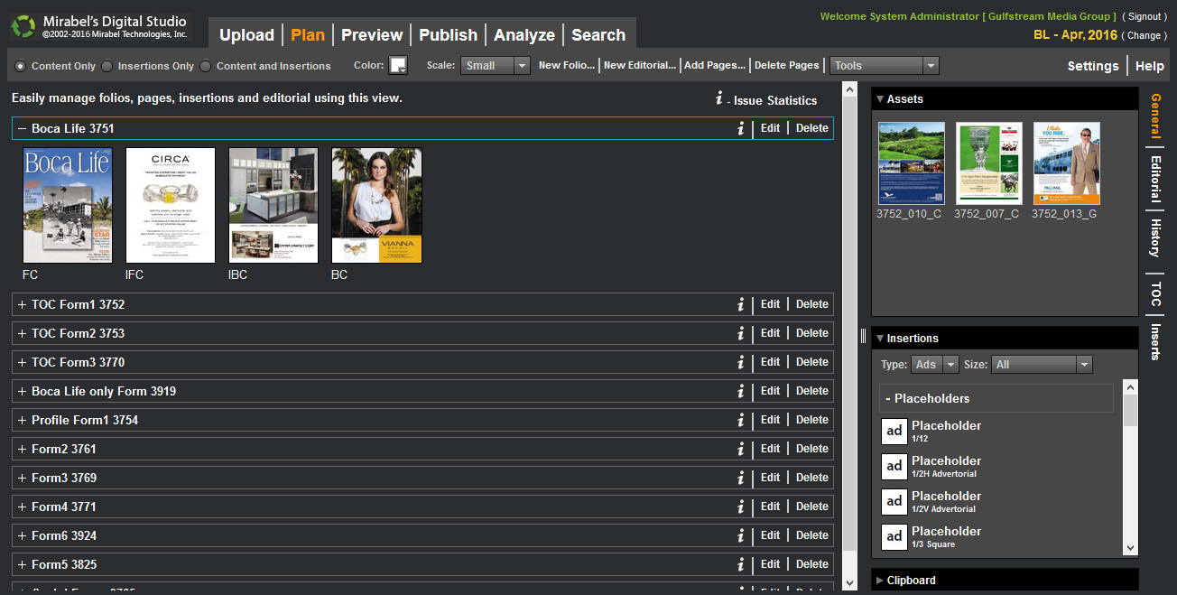 magazine layout , flat plan & pagination software
